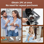 Reusable Cone Coffee Filters 4，304 Stainless Steel Permanent Coffee Filter，Permanent Filter for Ninja Coffee Maker, 2Pcs Permanent Cone Filter 4