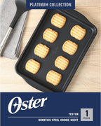 Oster Teston 13 x 9 Inch Nonstick Carbon Steel Cookie Sheet - Matte Black