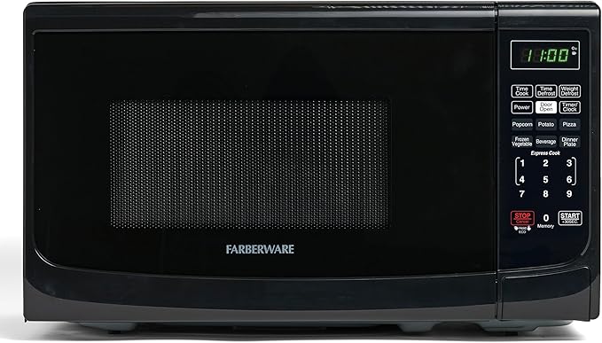 Farberware Countertop 700 Watts, 0.7 cu ft 700-Watt Microwave Oven, Black