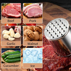 Meat Tenderizer, 304 Stainless Steel Meat Hammer with Wood Handle,Kitchen Meat Mallet for Cooking, Chicken Steak Meat Tenderizer Tool