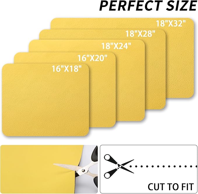 Dish Drying Mat for Kitchen Counter, Heat Resistant Drainer Mats with Non-slip Rubber Backed, Hide Stain Kitchen Super Absorbent Draining Mat, Easy to Clean Dish Rack Pad, Yellow 16"x20"