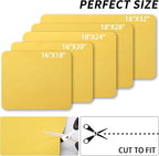 Dish Drying Mat for Kitchen Counter, Heat Resistant Drainer Mats with Non-slip Rubber Backed, Hide Stain Kitchen Super Absorbent Draining Mat, Easy to Clean Dish Rack Pad, Yellow 18"x28"