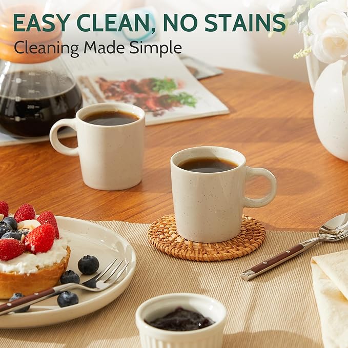 Sweese 4-Pack Porcelain Espresso Cups, Dove Grey Superior Durable Professional, 3.5 Fluid Ounces nan nan