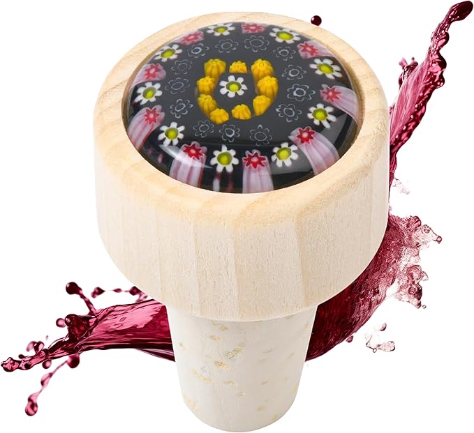 Leakproof Wine Stopper – Unique gift for Dinner Host, Wine Lover, or Housewarming – a versatile wine accessory, use for Wine or Champagne – keeps wine fresher (Black)