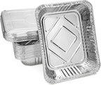 FUNSTITUTION Aluminum Foil Pans 9x13 (30 Pack) - Disposable Aluminum Baking Pans With High Heat Conductivity For Grilling, Cooking, Storing, Prepping