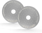 MHW-3BOMBER 58.5mm Espresso Puck Screen with Round Hole 2 Packs Metal Espresso Filter 0.8mm Thickness Coffee Filter for La Marzocco/Gaggia FG7011-OS