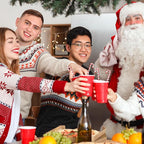 30 Pcs Christmas Drink Stirrers Xmas Stir Stick Holiday Coffee Swizzle Stick Reusable Plastic Hot Cocoa Bar Chocolate Decoration Cocktail Mixer(Candy Cane,Red and White)