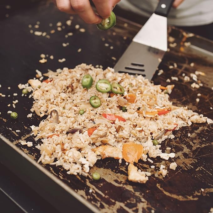 Razor Griddle GGT2130M 25 Inch Outdoor 2 Burner Portable LP Propane Gas Grill Griddle with 318 Square Inch for BBQ Cooking and Frying, Black (Steel)