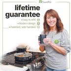 PepperMate Traditional Pepper Grinder Mill - Manual, High-Efficiency Salt and Pepper Grinder Set - Durable, Adjustable Coarseness Pepper Mill Grinder - Easy to Use(Aqua)