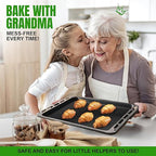 Toaster Oven Liners Reusable for Ninja Air Fryer Bottom Heat Resistant Mat 3 Pack, Compatible with Cuisinart Air Fryer Toaster Oven 12"x12" Airfryer Liner, Heavy Duty Nonstick Square Mats