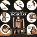 Highball & Chaser Cocktail Shaker Set: Bartender Kit for Home Bar Mixology Cocktail Bar Set Plus E-Book with 30 Recipes