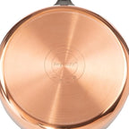 BergHOFF Copper Tri-Ply Cookware Set, Non-reactive 18/10 Stainless Steel, Fast, Evenly Heat, Gold Coated (4Pc-Polished)