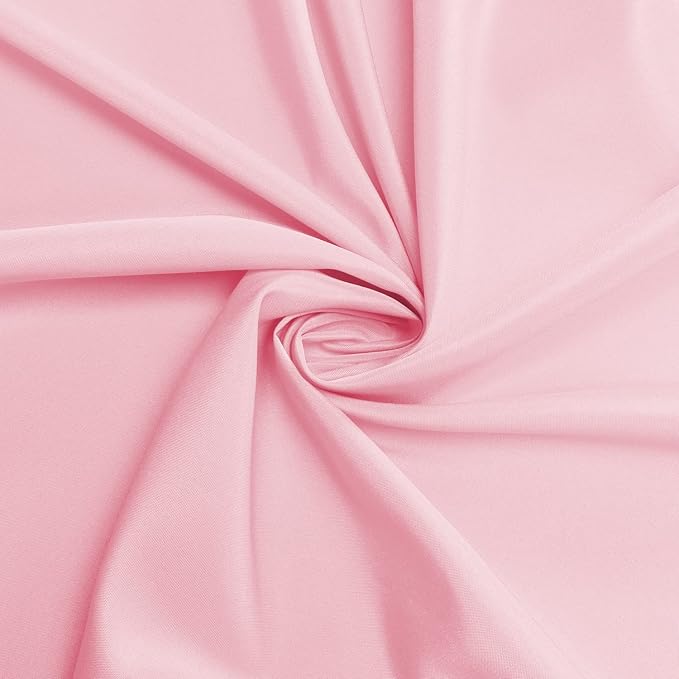 sancua Rectangle Tablecloth - 60 x 102 Inch - Stain and Wrinkle Resistant Washable Polyester Table Cloth, Decorative Fabric Table Cover for Dining Tables, Buffet Parties and Camping, Pink