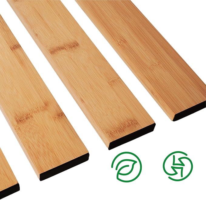 Adjustable Bamboo Drawer Dividers 17"-21", Speaid Safety 4-Pack, Drawer Dividers Kitchen With Cushioning Pads (4)