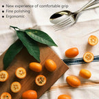 18/10 5-Piece Silverware Set, Glossy Flatware Set Stainless Steel, Modern Cutlery Set, Service for 1, Mirror Finish Dishwasher Safe