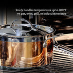 Hestan - CopperBond Collection - 100% Pure Copper 10-Piece Ultimate Cookware Set, Induction Cooktop Compatible