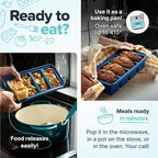 Souper Cubes 1 Cup Silicone Freezer Molds - Soup Cubes Perfect for Storing Broth, Rice, Leftovers and More - Silicone Freezer Trays with Lids for Meal Prep - Blueberry - 1-Pack