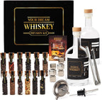 Whiskey Making Kit - DIY Whiskey Gifts For Men Unique - Alcohol Infusion Kit with Bottles, Wood Chips, Botanicals and Stone - Bourbon Birthday Gifts for Men, Dad and Fathers Day - Make Your Own Whisky