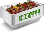 EHOMEA2Z Large Aluminum Pans Full Size Deep Foil Disposable Durable Large Steam Table Pans for Baking Serving, Chafing Trays for Caterers, Bakeware 21 x 13 x 3 (20)