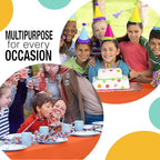 Exquisite Party Solids 54 Inch X 300 Feet Orange Plastic Table Cover Roll in A Cut - to - Size Box with Convenient Slide Cutter. Cuts Up to 36 Rectangle 8 Feet Plastic Disposable Tablecloths