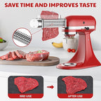 Meat Tenderizer Attachment for Kitchenaid Stand Mixer, Meat Tenderizer Machine for Kitchenaid Mixer Accessories, Meat Tenderizer with Stainless Steel Gears by Cofun