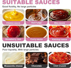 Electric Sauce Warmer Hot Fudge Warmer Dispenser Nacho Cheese Warmer Jam Heat Preservation Machine with 22oz Bottles, 86~185℉ 110V