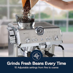 De'Longhi La Specialista Opera Espresso Machine – Cold Brew & Espresso Maker with Smart Tamping, Burr Grinder, Milk Steam Wand/Frother & 19-Bar Pressure – For Lattes & Cappuccinos