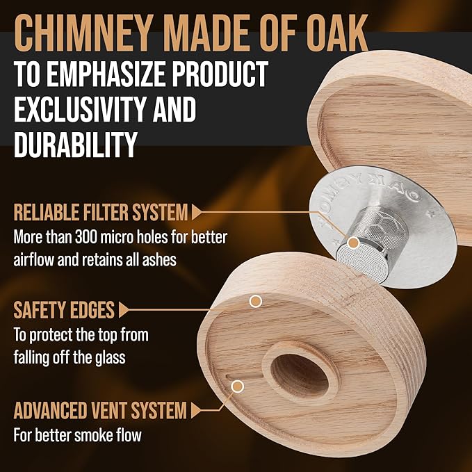 Cocktail Smoker Kit With Torch, Old Fashioned Bourbon, Whiskey Smoker Kit, Drink Smoker Accessories, Home Bar Accessories, Birthday Gifts for Men, Husband, Boyfriend, (NO BUTANE)