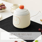 Romanstile Vinyl Placemats Set of 12-12 X 18 Inch - Heat Resistant Place Mats 100% Waterproof Oilproof Wipeable Reversible Faux Leather Table Mats for Kitchen/Dining/Party/Outdoor, Black