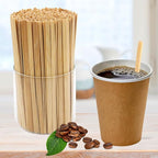 Sugormek1000PCS 5.5 IN Wooden Coffee Stirrers, A+Level Smooth Rounded Edges Disposable Coffee Stir Stick, Wooden Stir Stick for Coffee Cocktail Coffee Bar Accessories DIY Craft Design