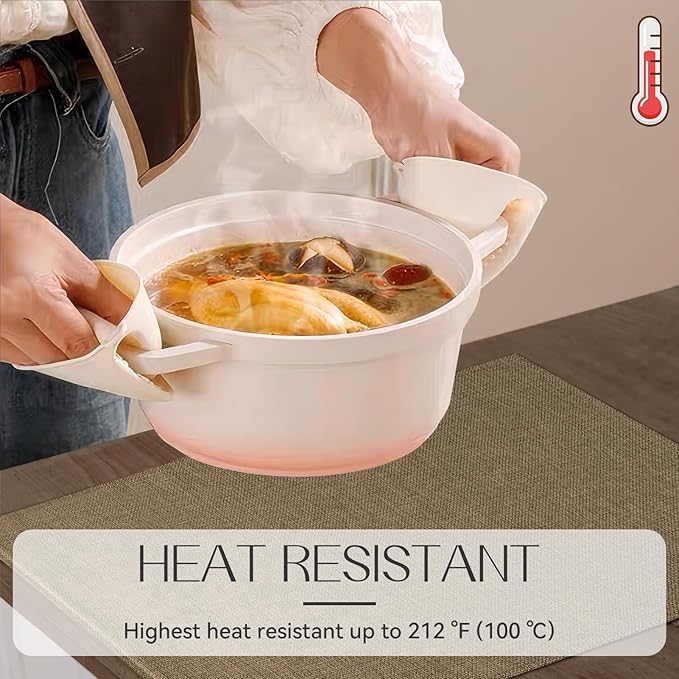 Romanstile Cloth Placemats Set of 8-12 x 18 Inch, Heat Resistant Double Layered Thickened Burlap Place Mats, Washable Faux Linen Farmhouse Table Mats for Kitchen/Dining/Party/Outdoor, Khaki