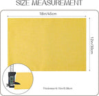 Romanstile Cloth Placemats Set of 4-12 x 18 Inch, Heat Resistant Double Layered Thickened Burlap Place Mats, Washable Faux Linen Farmhouse Table Mats for Kitchen/Dining/Party/Outdoor, Yellow