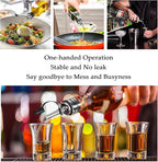 12 Pack Leak-Proof Dust Cap Wine Pourers,Stainless Steel Bottle Pourers for Alcohol, Olive Oil & Syrups- Fast, Controlled Pouring,Bar & Home Kitchen Accessories