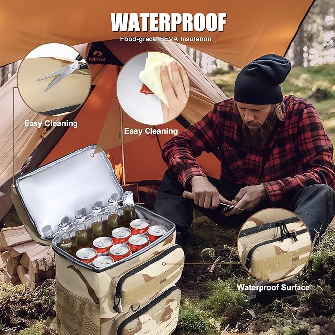 Backpack Coolers Insulated Leak Proof, 36 Cans Large Cooler Backpack Insulated Waterproof. Soft Cooler Bag for Beach Travel Outdoor Camping Picnic