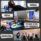 20 oz Tumbler Coffee Tavel Tumblers Bulk with Lid Stainless Steel Double Wall Vacuum Insulated Mug Powder Coated Cups fit Car Cupholder for Hot and Cold - Dark Blue, 12Pack