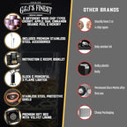 Whiskey Smoker Kit | Cocktail Smoker Kit| Bourbon Smoker Kit| Old Fashioned Smoker Kit with Torch & Glasses, 6 Wood Chips & Gift Box for Smoking Drinks| Whiskey Gift for Men (No Butane Incl.)