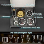 Cocktail Smoker Kit-6 Flavors Wood Chips Bourbon Smoker kit Whiskey Smoker Infuser kit for Him-Drink Smoker kit, Old Fashioned Smoker Gifts for Men/Father's Dad/Husband/Best Friend