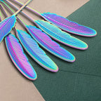 Creative spoons in multiple colors. They can be used to stir flower tea, coffee, and desserts. They're also great for decoration, collection, or as gifts. (rainbow color)