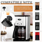 Coffee Machine Brew Basket Bottom Spring Loaded Stopper Kits Compatible with Cuisinart Coffee Makers, Coffee Maker Parts Fit for Cuisinart DCC-1200, DCC-1200BCH, DCC-1200BW Brew Basket, 2 Pack