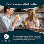 Libbey Province Tumbler and Rocks Glass Set, Elegant Drinkware Glasses Set, Tall Drinking Glasses with Modern Lines, Drinking Glasses Set of 16, 16-Piece