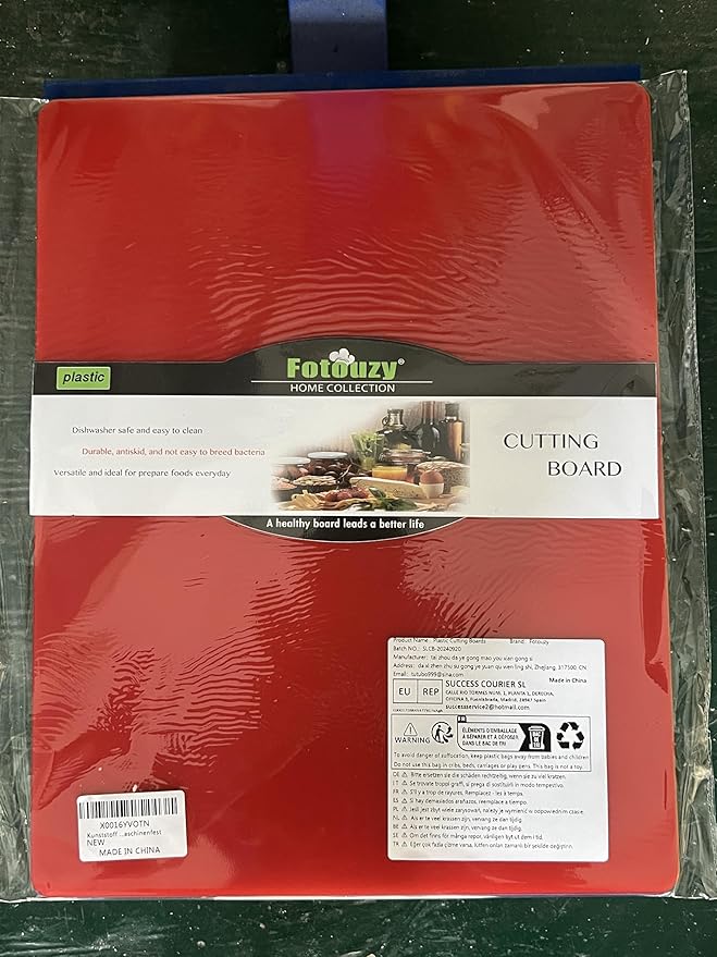 Cutting Board Mats Flexible Plastic Colored Mats with Food Icons, Fotouzy BPA-Free, Non-Porous, Anti-skid back and Dishwasher Safe, Set of 7 Rainbow - 7 Pieces