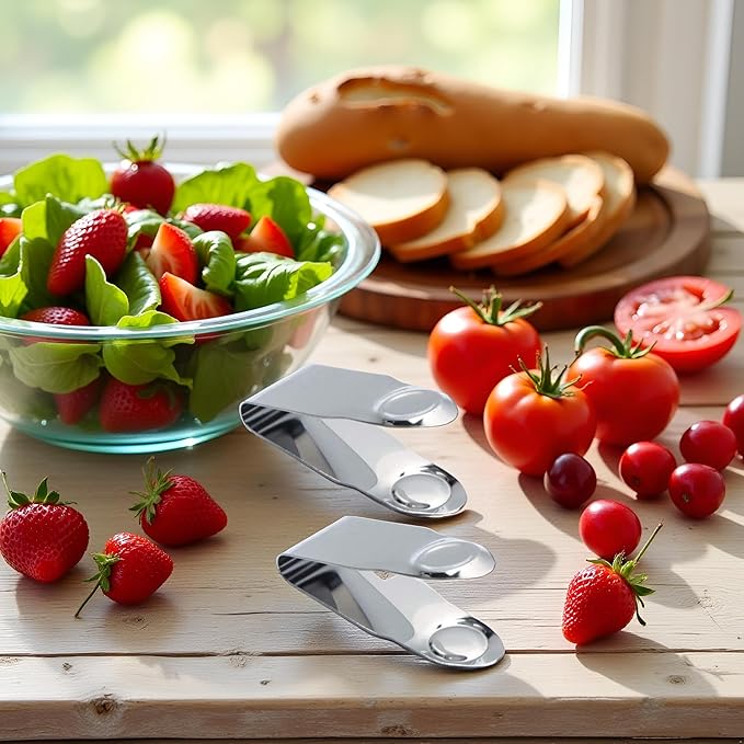 Stainless Steel Strawberry Huller Fruit Stem Remover Home Kitchen Tools for Cherry Tomato, Silver, 2.8 * 1, 2PCS