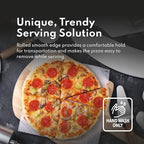New Star Foodservice 50752 Pizza Pan/Tray, Wide Rim, Aluminum, 14 Inch