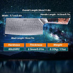 FINDKING Nebula Series Cleaver Knife, Multipurpose Chinese Chef Knife, 10Cr15CoMov Damascus Steel Blade, Resin and Figured Sycamore Handle, Full Tang, 7 Inch, Blue, for Meat, Vegetable Shredding