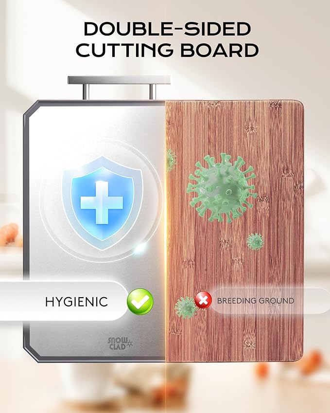 EXTRA LARGE Cutting Board,Double Sided Stainless Steel Cutting Boards Set for kitchen,Stainless Steel/Wheat straw pp Cutting Board for meat,Dishwasher Safe [20 * 13.8+16 * 11+12 * 8.3 Inch]