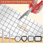 Silicone Baking Mat, 16 IN x 10 FT Free Cutting Baking Sheet,Non-Stick Reusable Dough & Pastry Mat,Non-Slip Silicone Mat Roll for Air Fryer Liner,Freeze Dryer,Oven Baking Pan,Kitchen Counter