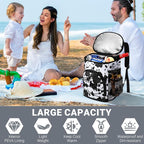 Cooler Backpack, Lightweight and Soft Backpack Cooler for Men Women, Insulated Lunch Bag for Camping Traveling Hiking