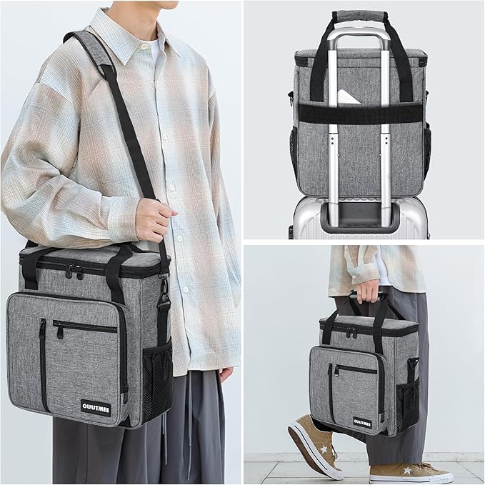 Coffee Maker Carrying Bag Compatible with Keurig K-Mini or K-Mini Plus, Single Serve Coffee Brewer Portable Storage Bag with Extra Pockets, Storage Tote Case With Shoulder Strap