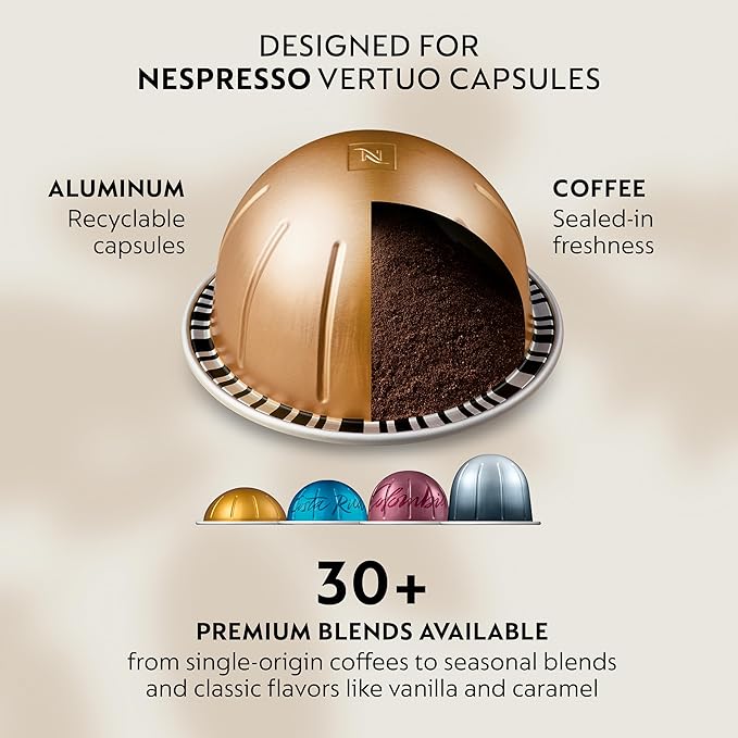 Nespresso Vertuo Pop+ Coffee and Espresso Maker by Breville with Milk Frother, Aqua Mint