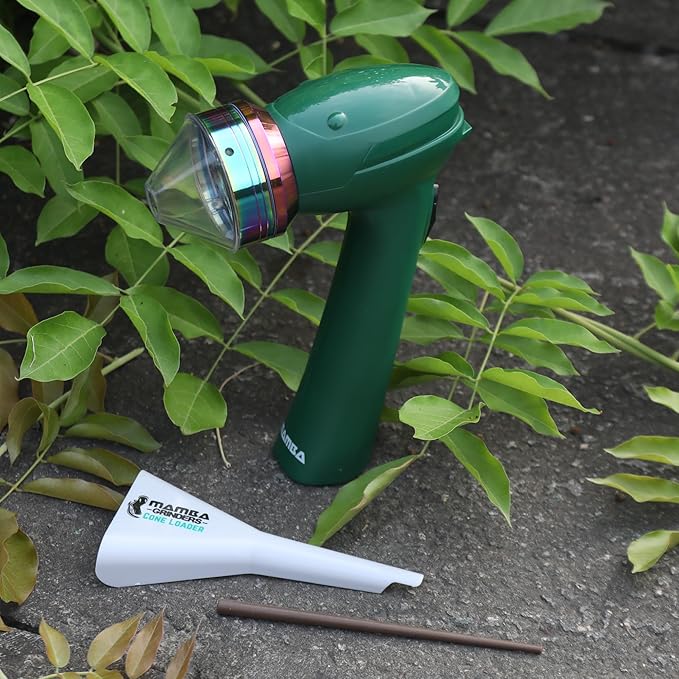 Mamba Original 1g Green USB Electric Herb Grinder. Small Portable Metal Herbal Machine & Spice Mill for the Kitchen
